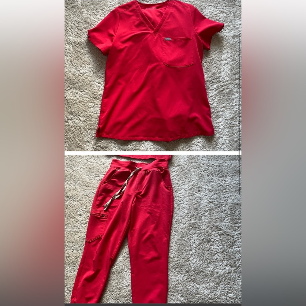 Figs set. Small top & small petite high waist Zamora jogger